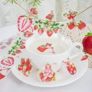 Sweet Fruit Scented Tape Roll, Pet Material, Sweet Fruit Series Stationery Decorative Tape for Scrapbooking & Journaling Supplies