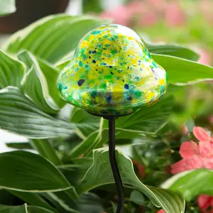 LunaLite Mushroom Planter Stake - Green