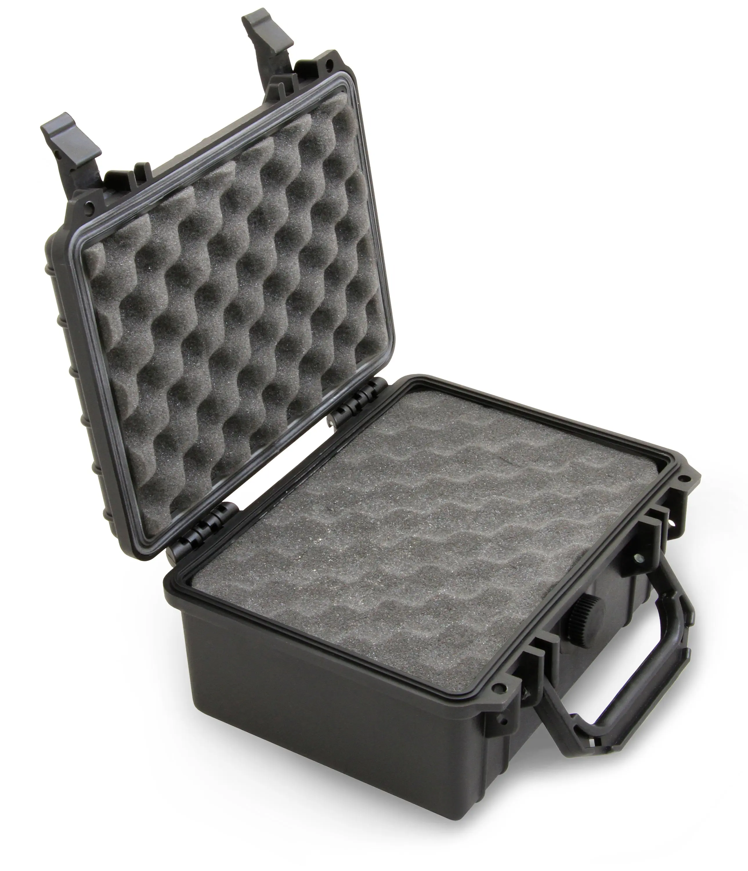 9" Waterproof Hard Travel Case with Padlock Rings and Customizable Foam - Fits Device and Accessories up to 6.5" x 4.25" x 3" - Airtight & Crushproof Impact-Resistant Construction