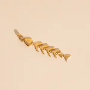 Fishbone Necklace Charm