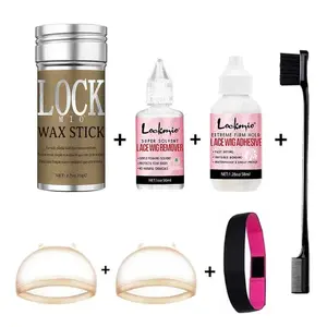 7pcs Wig Installation Kit – HD Caps, Lace Glue, Remover, Melt Band & Edge Brush