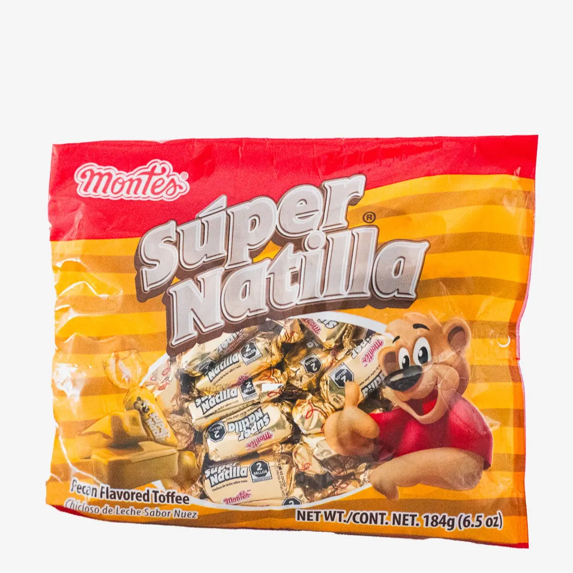 Montes Super Natilla Pecan Flavored Toffee Nuez