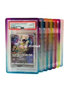 MintedGuard for Standard PSA Graded Cards (Halo Series) TPU Flexible Impact Protection Precision Molded Fit Scratch Edge Defense Slim Lightweight Design Graded Card Holder Graded Guard Bumper Guard Jewel