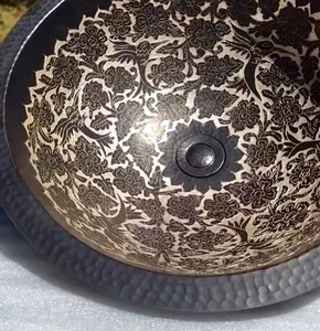 Mexican Copper Sink Engraved- La Aurora