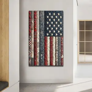 American Flag Pattern DIY Diamond Arts Colorful Painting Kit without Frame, DIY 5D Diamond Arts Colorful Painting for Bedroom Wall Decor