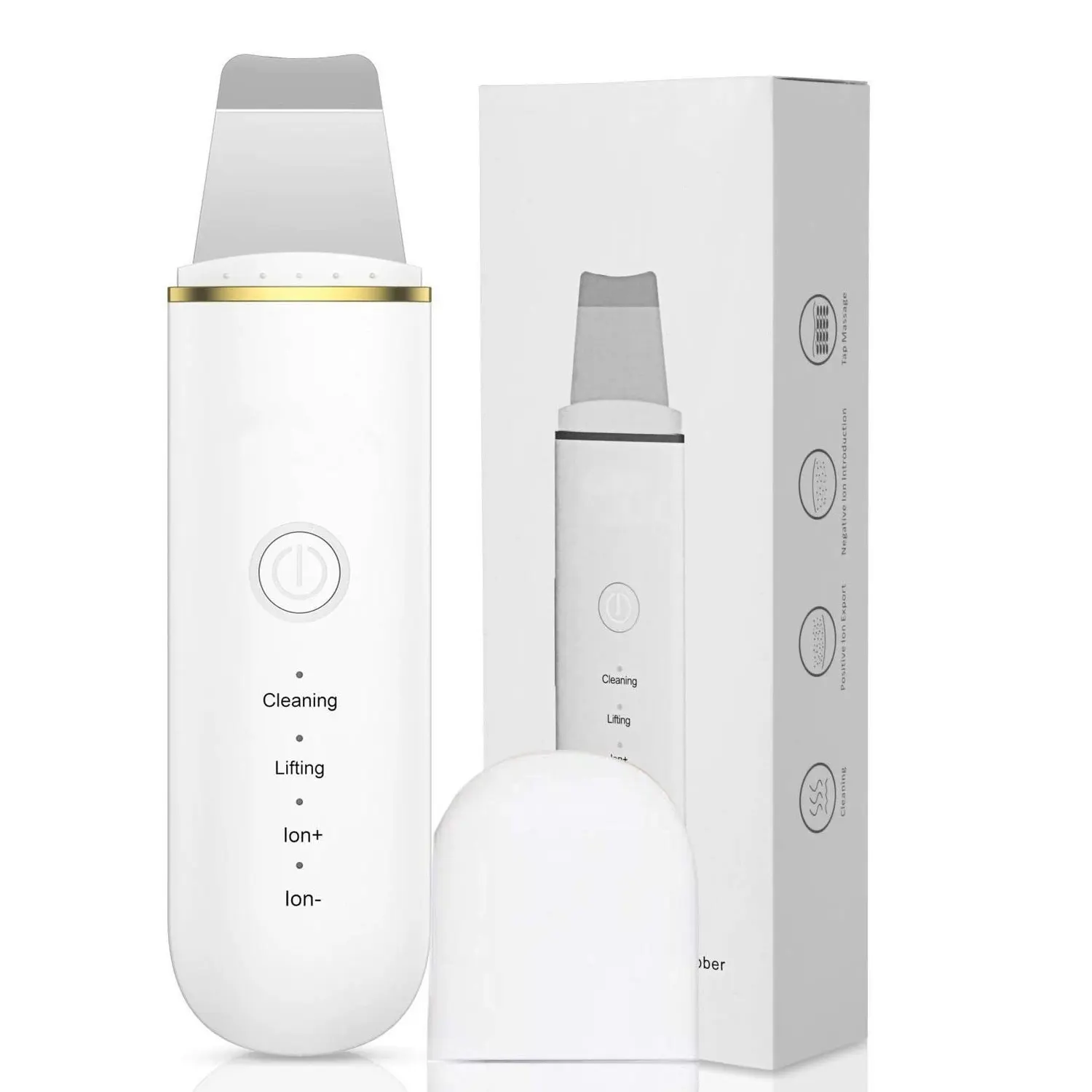 Portable Facial Exfoliator Machine, Blackhead Remover Scraper, Deep Cleansing Skin Care Tool, Beauty Equipment, Facial Cleaning Tool, Facial Cleansing Instrument, At Home Facial, 4 Working Modes for Face Treatment, Facial Cleansing Tools