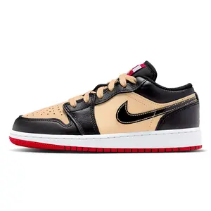Youth  Air Jordan 1 Low SE "Pizza" Sesame/Black-Fire Red-White (HQ2016 200) (GS)