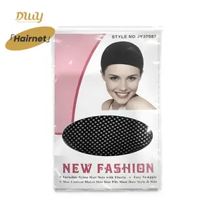 DWY C Women's Breathable Black Stretch Nylon Stocking Wig Net