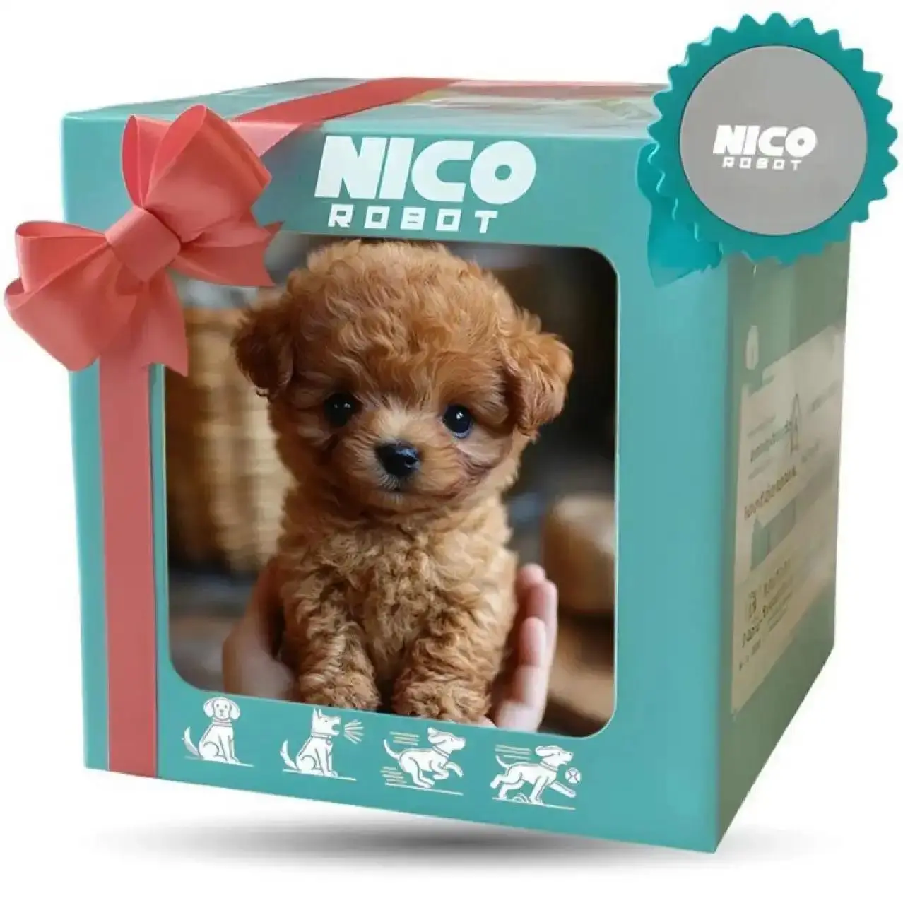 2026 New Realistic Robotic Dog Plush Toy – Interactive Puppy That Walks, Barks & Wags Tail, Adorable Smart Pet Toy for Kids & All Ages, Perfect Christmas Gift for Dog Lovers and Family Fun
