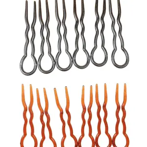 12pcs Hair Styling Tools U-Shaped Wave Comb, Professional Hairdressing Accessories, Durable & Easy-To-Use, Perfect for Salon & Home Use