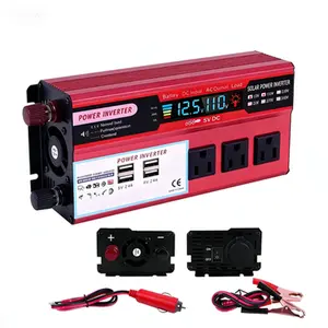 5000W Car Inverter with Efficient Cooling Fan, DC 12V to 110V AC Power Converter for Truck SUV Family Daily Commute