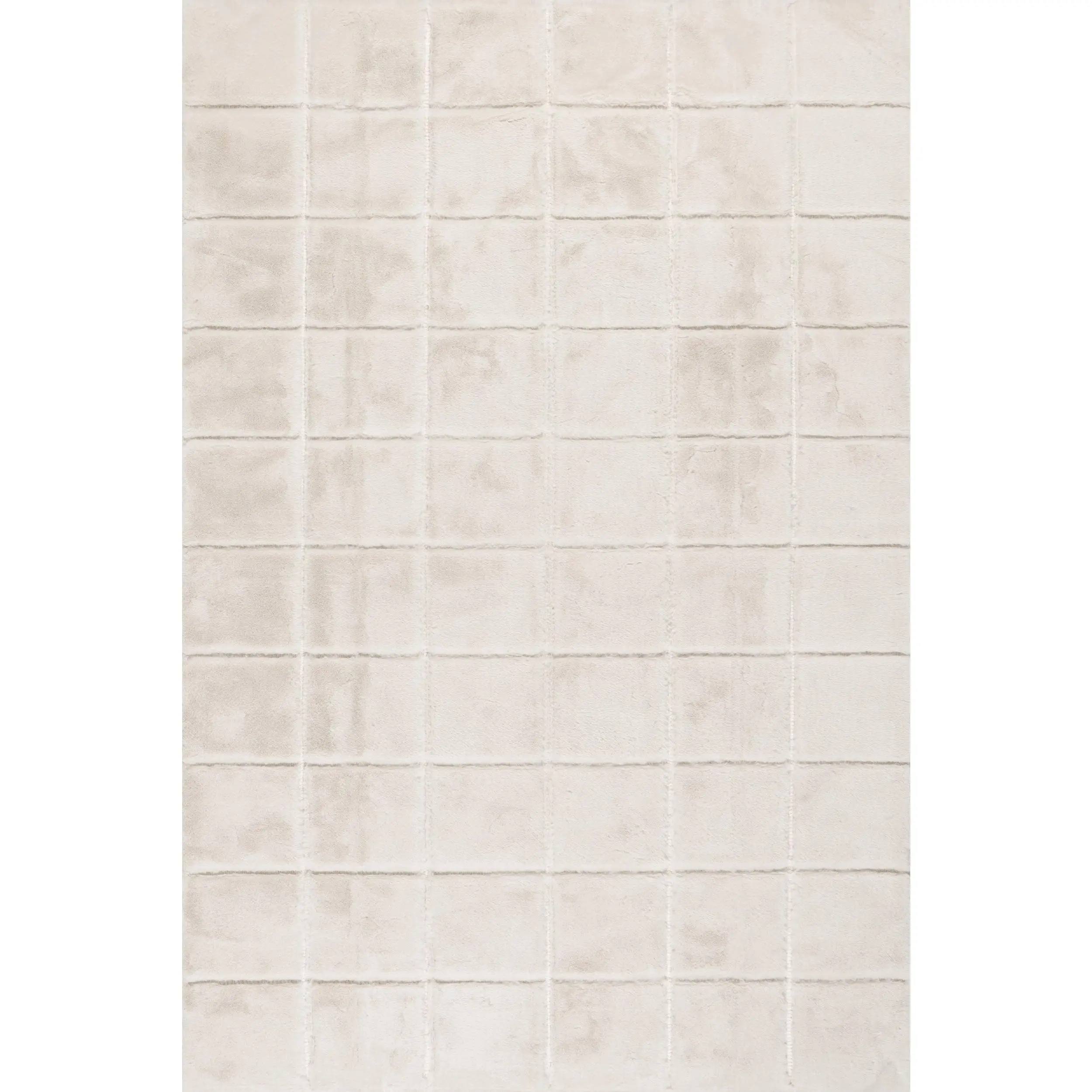 Padma Lakshmi Tessera Grid Plush Cloud Washable Rug
