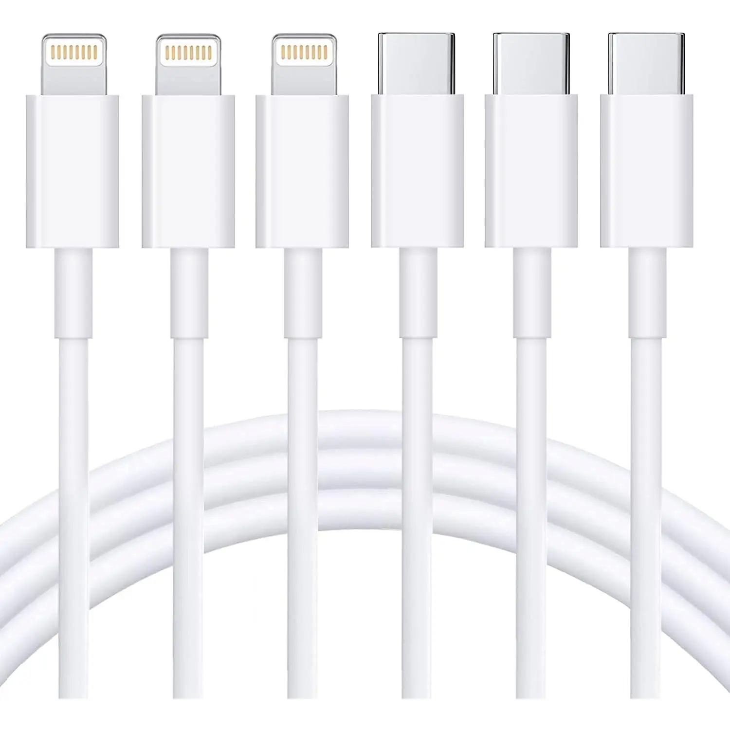 USB C to Lightning Cable 3Pack 10FT [MFi Certified] Type C Power Delivery Fast Charging Cord for iPhone 14/13/12/11/XS/XR/X/8/iPad