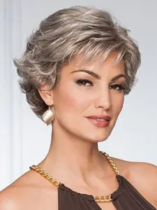 Short Pixie Cut Wig, Fluffy Synthetic Hair Wigs for Daily  Use, Fashionable Wig for Women