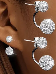 Fashion Style Minimalist Design Chic Boho Decor Stud Earrings, Hypoallergenic Jewelry, Perfect for Women's Daily Wear, Trendy Accessory