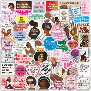 Vision Board Stickers for Black Women - Vision Board Supplies Kit - Positive Quote, Inspiration Stickers for Black - Gifts for Women