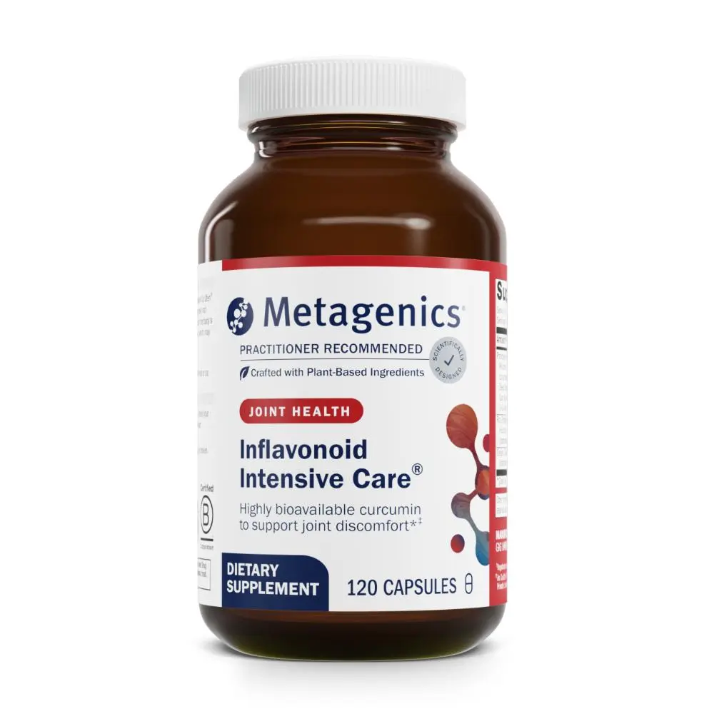 Metagenics Inflavonoid Intensive Care - Curcumin, Boswellia, Ginger & Fenugreek - Supports Joint Comfort, Immune Health & Normal Inflammatory Response - Non-GMO, Gluten-Free, Vegetarian - 120 Capsules