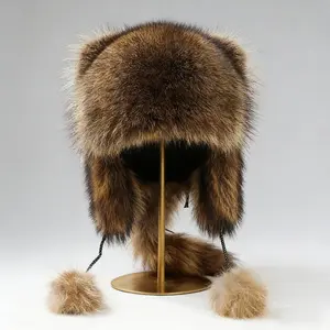 2026 Raccoon Tail Mood Hat | Retro Y2K Detachable Fluffy Earmuffs, Hypoallergenic Winter Accessory, Machine-Washable, Cozy Cottagecore Style for Outdoor & Casual Wear