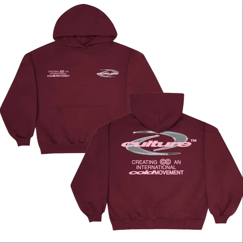 Coldculture DYNAMIC HOODIE Maroon Printed Two Side, cold culture hoodie - Classic Unisex Fabric TShirt, Sweatshirt, Hoodie, Gift For Him, Gift For Her