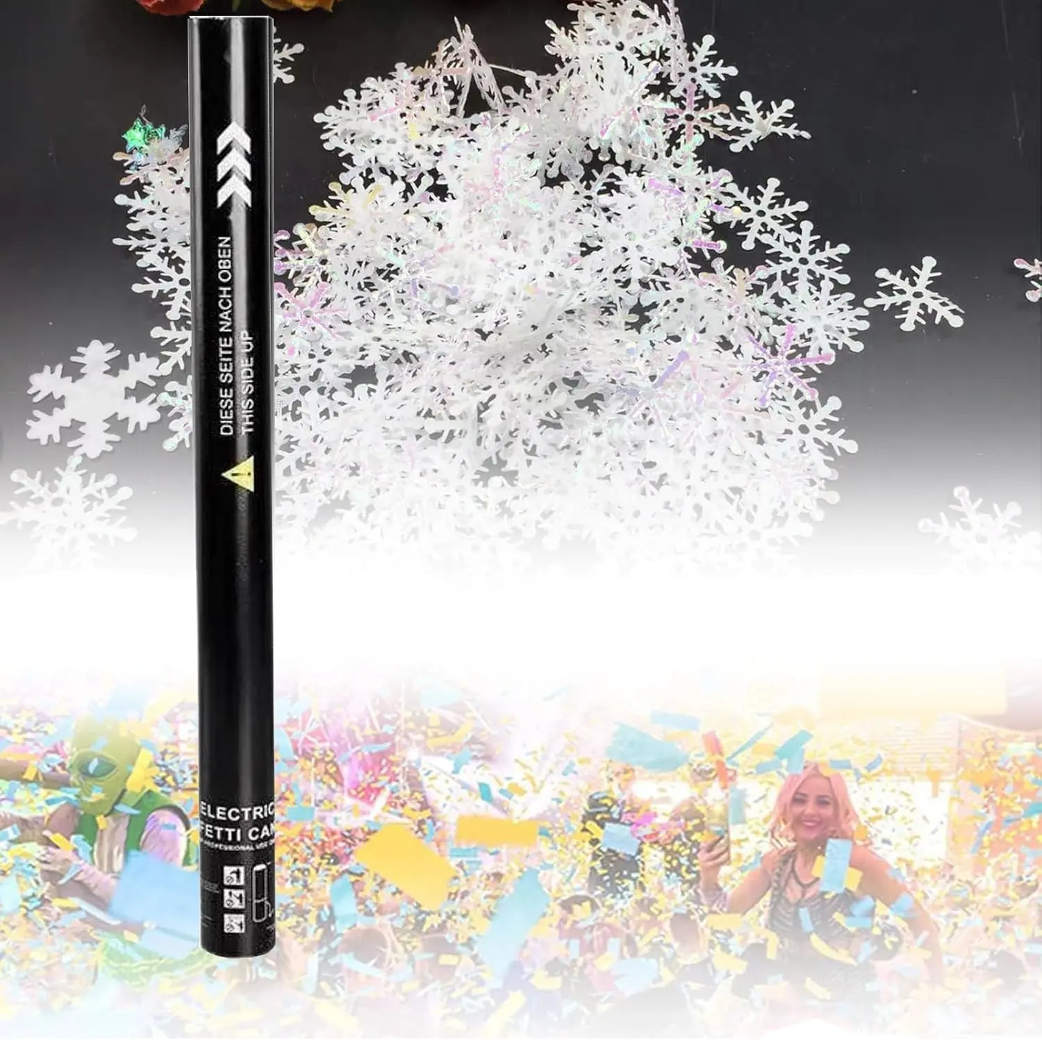 Electric Confetti Cannon Cartridges, 25PCS Multicolor for Weddings, Parties, Concerts, Celebrations, Stage Effects