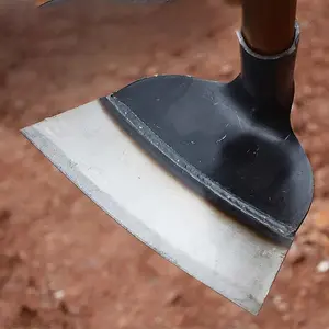 Manganese steel hoe vegetable reclamation thickened shovel-shaped big hoe weeding loose soil garden agricultural tools Durable Gardening Tools