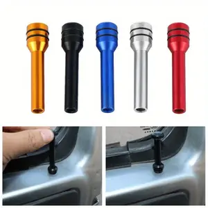 8pcs，Car modification personalized universal interior aluminum alloy door handle, door bolt, safety lock latch, door lock status button, Car Accessories