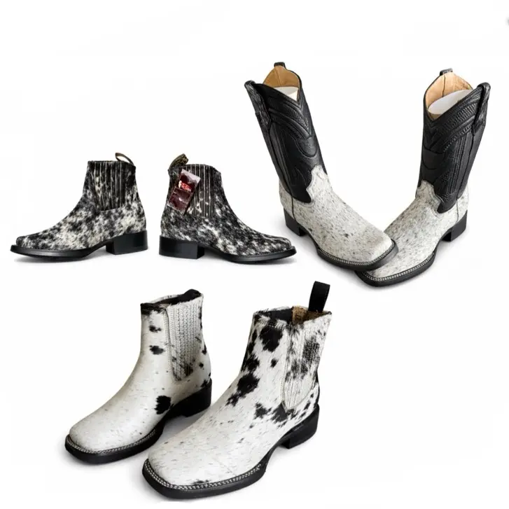 La Sierra Botas Cuero De Vaca / Cowboy boots Cowhide ankle boots