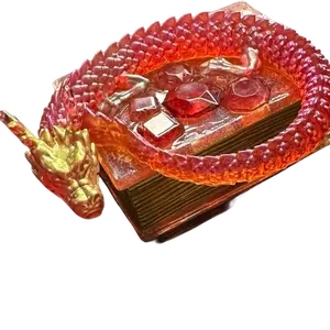 Dragons secret treasure book jewelry box