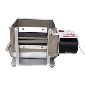 YOKOMA Green Bean Peeling Machine Soybean Sheller Machine Pea Bean Sheller Stainless Steel Adjustable Roller 8-15kg/h 220V