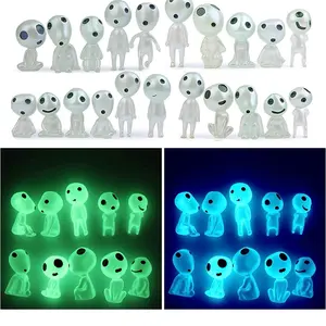 20 Pcs Luminous Ghost Tree Elves Glow in Dark Garden Accessories Decor Miniature. Home decor, kids. Blue or Green Lighting