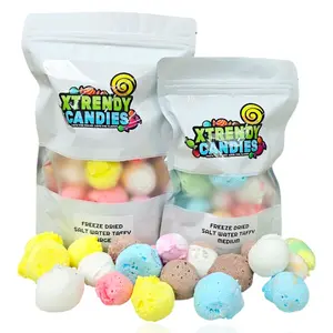 Xtrendy Candies Freeze dried Salt Water Taffy Crunch Candy Viral candy on Tiktok Mix flavors Snack Bonbon Sweet