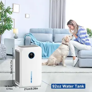 1,500 Sq.Ft Energy Star Dehumidifier for Basement with Drain Hose, Portable Dehumidifiers for Home Bedroom Bathroom Large Room, Powerful Moisture Removal and Humidity Control