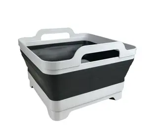 10 Quart Folding Sink 12.1 in L x 12.1 in W x 2.75 in H (7.87 in Expanded)