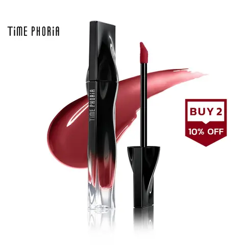 [TIMEPHORIA] Stellar Dust Lip Stain 5ml - High Coverage Lip Tint & Gloss with Glassy Finish & 30% Moisture Content for Flawless Makeup Look,back to school