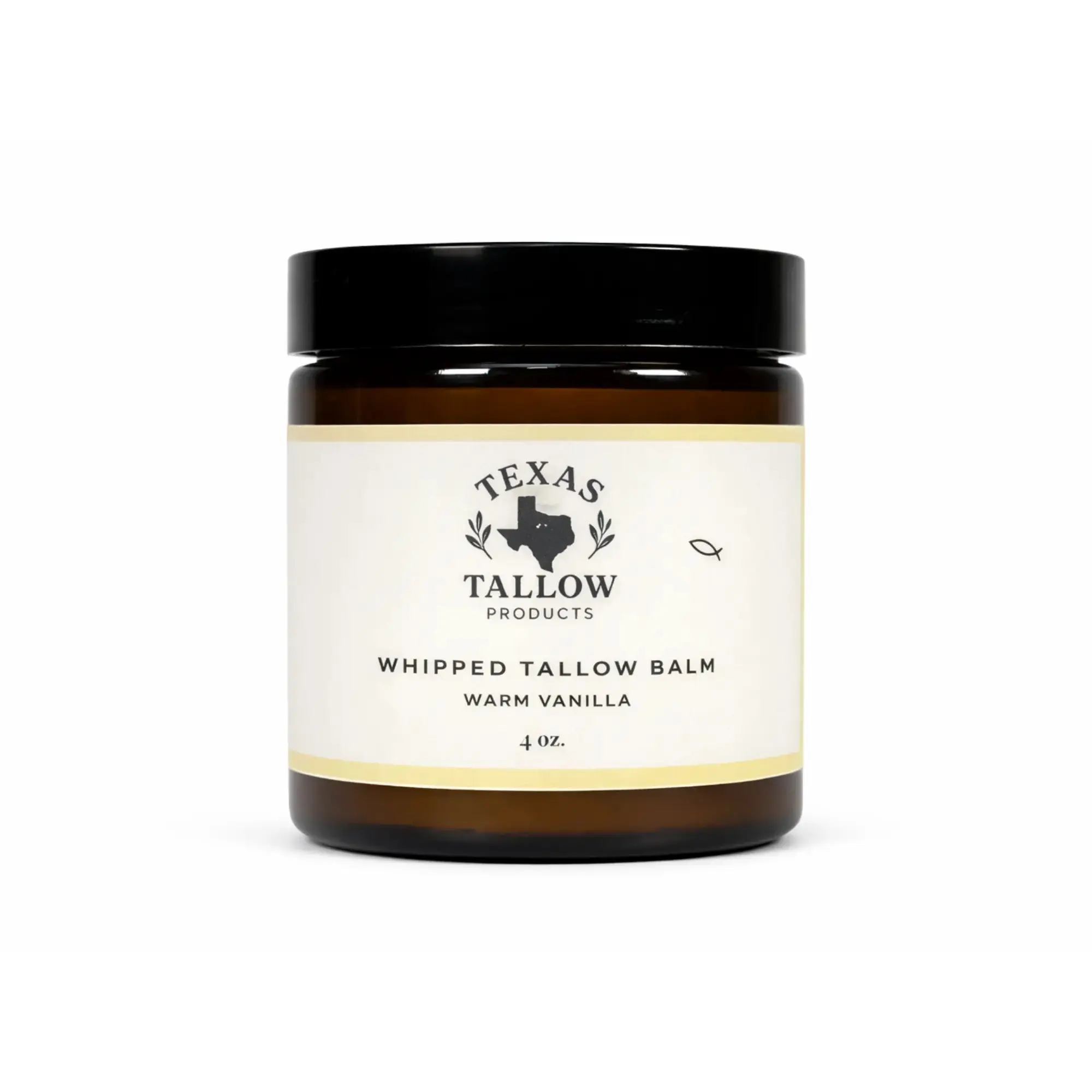 Warm Vanilla Shea Butter Whipped Tallow Balm (4oz)