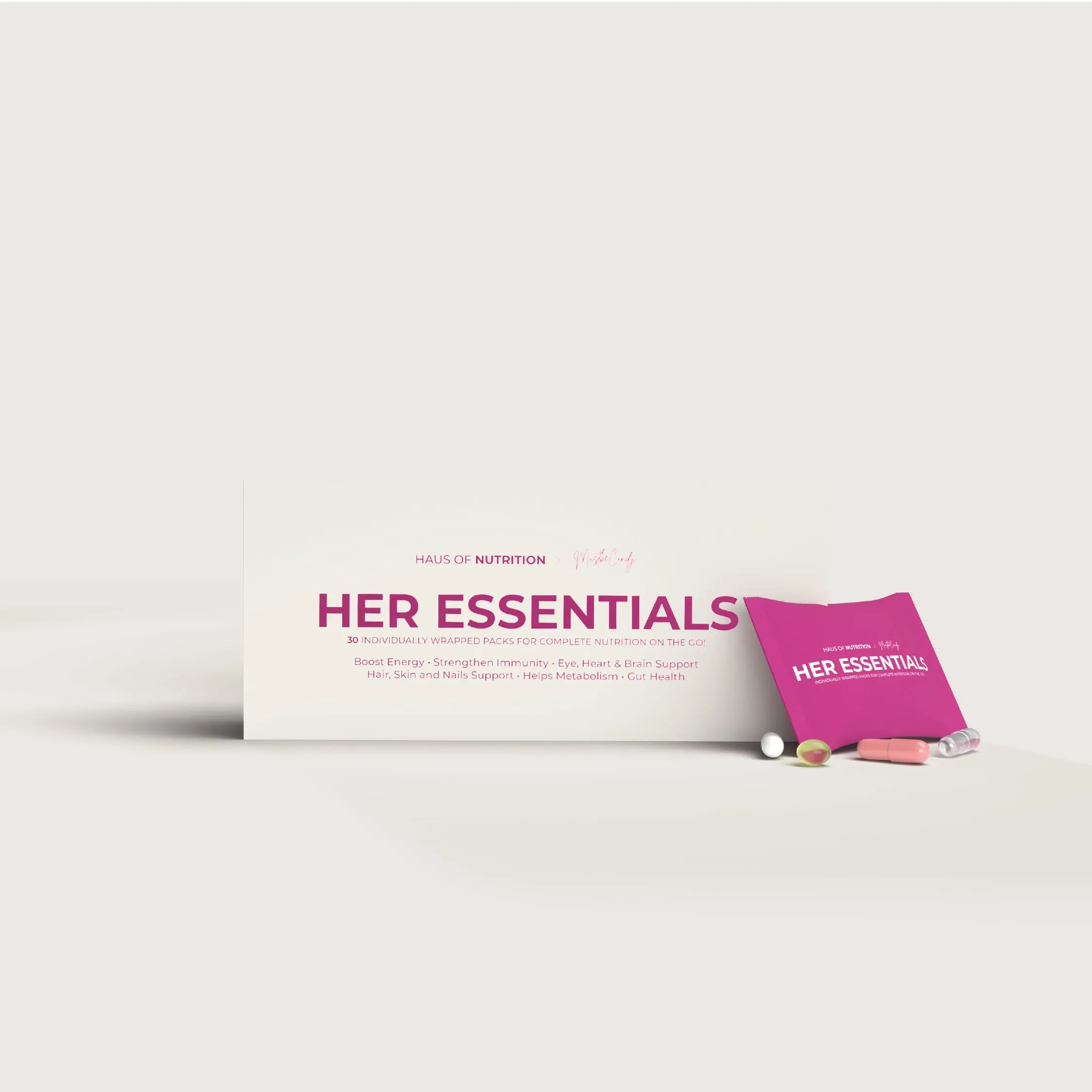 Her Essentials Dietary Collagen Booster Supplement Capsules - By Must Be Cindy x Haus of Nutrition for Skin Care