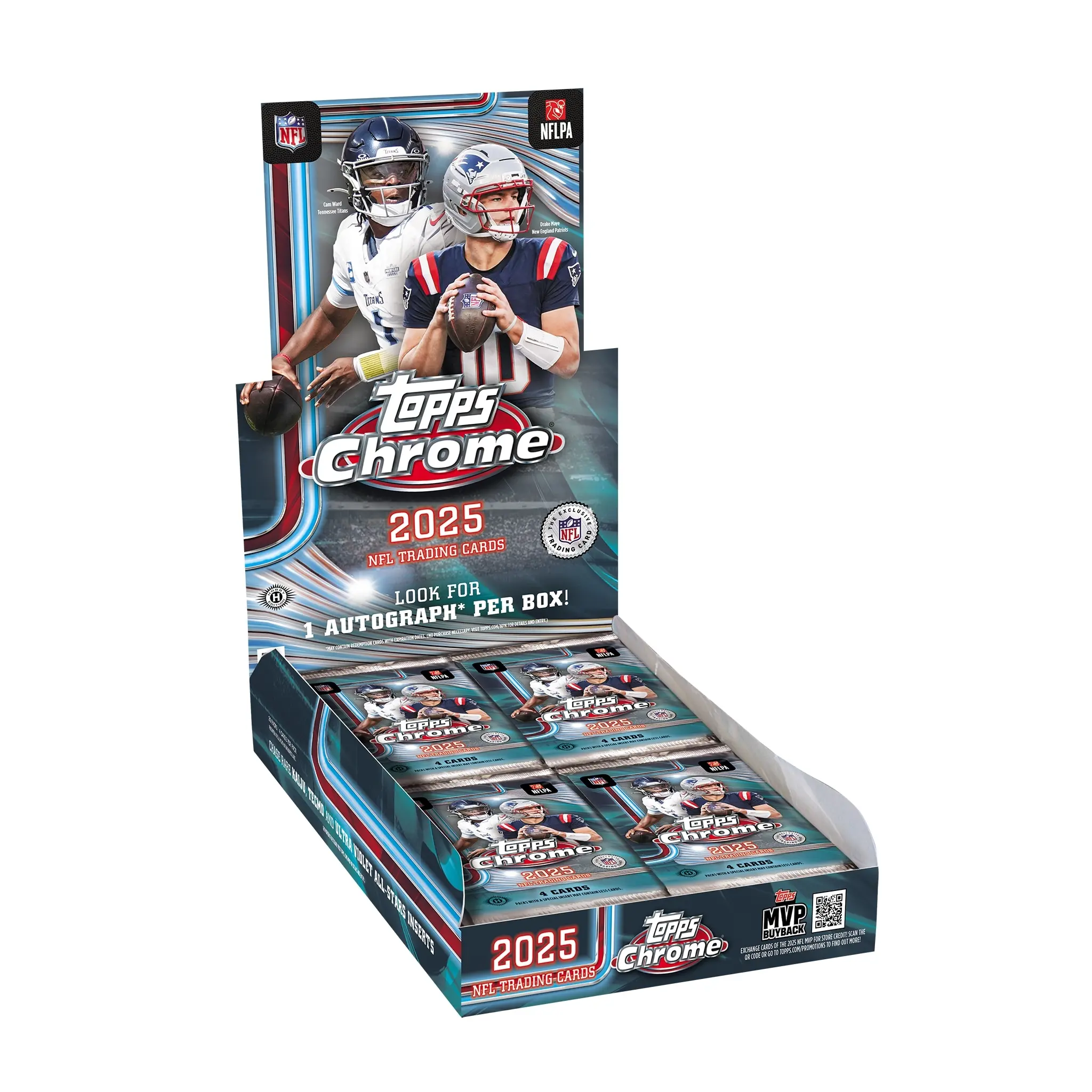 2025 Topps Chrome Football Hobby Trading Cards