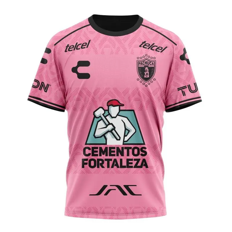 Custom Name LIGA MX C.F. Pachuca Special Home In Pink Kits Design ST2401