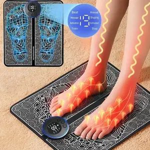 EMS Foot Massager Rechargeable Massage Pad Foot Relaxation Pad Electric Foot Massage Tools Promote Blood Circulation, Foot Relief,summervibes