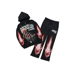Azyrx Black Hoodie/Baggy Pant Track Set