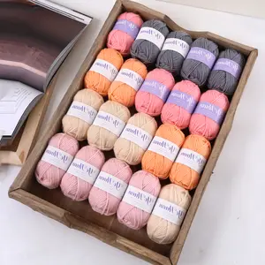 Crochet Amigurumi Yarn Set - 20-Skein Rainbow 100% Acrylic Yarn (500g/17.64oz Soft), Beginner Kit with Crochet Hook & Stitch Markers, Ideal for Craft Projects & Creative Gifts Diy Knitting Supplies Handmade Knitting