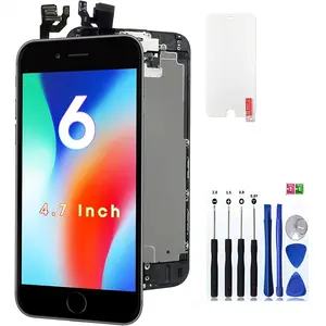 for iPhone 6 Screen Replacement 4.7', 3D Touch Display Full HD Repair kit, Digitizer Assembly with Tools Set, Tempered Glass, Instruction