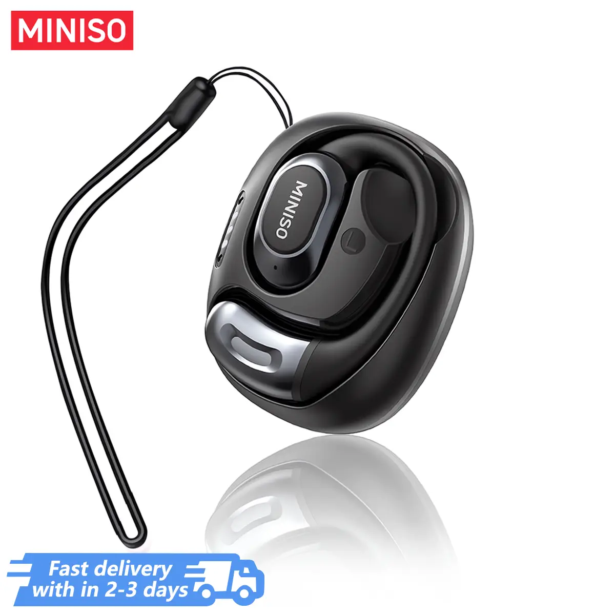 MINISO MS156 Open Ear True Wireless Headphones Long Battery Life Wireless Earhooks Headset, HiFi Stereo Sound Wireless Headphones