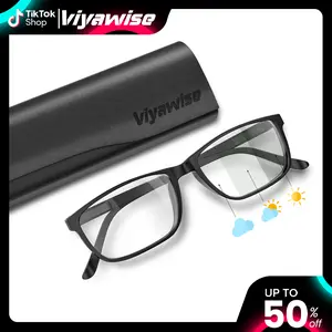 Viyawise Blue Light Blocking Glasses with case for Women & Men, Eye Strain Protection Bluelight Blockers Clear Glasses for Better Sleep Reading Indoor Outdoor Computer Gaming