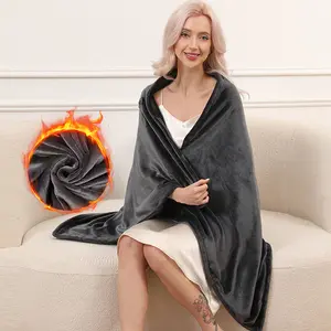 USB Heated Blanket,Portable Heated Shawl,3 Heat Settings,Soft Material,150x50cm for Car Office Home Travel