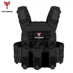 Tiexuebing Tactical Vest, Tactical Equipment, Hunting Load Carrier, 500D Nylon Durable, Ammo Pouch Included, Unisex Outdoor Gear, Paintball Running Use