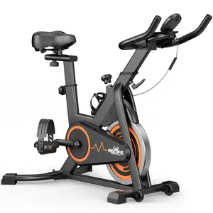 Relife sports Exercise Bike Stationary for Home Indoor,Cycling Bike with Silent Belt Drive for Home Cardio,Brake Pad Resistance with djustable & Comfort Seat/PAD Holder/LCD Monitor summerwins