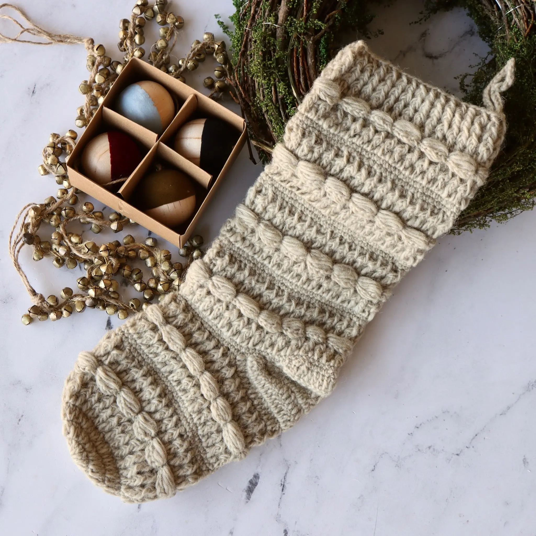 Chiffon Wool Knit Stocking - LAST CHANCE Chiffon Wool Knit Stocking - LAST CHANCE