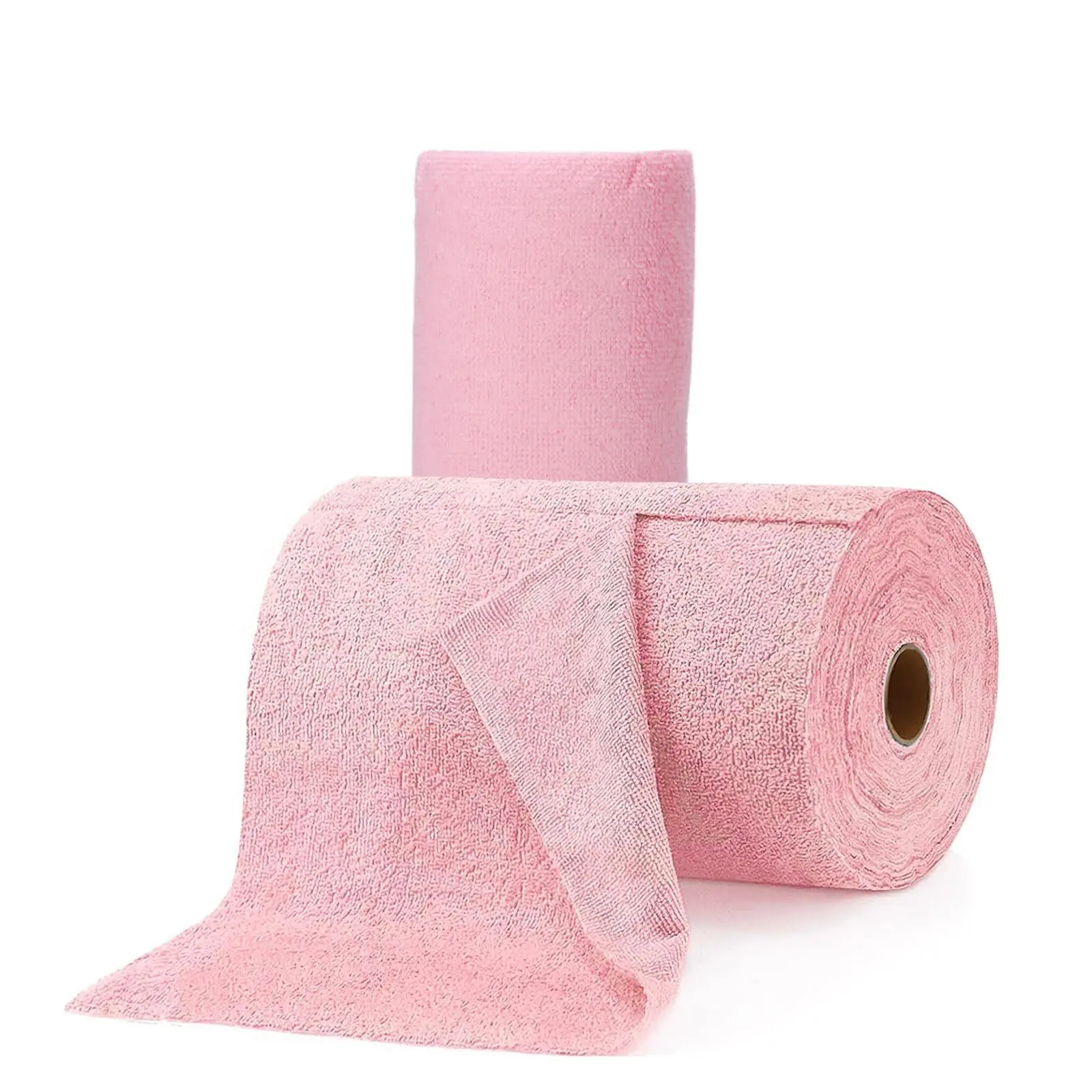 LISAPRO Paquete de 50, Rollo de Toallas de Microfibra, Rollo de Microfibra, 25 X 25 Cm, Paños de Limpieza de Microfibra, Trapos de Cocina, Uso Húmedo y Seco, Reutilizables, Lavables, Ultra Absorbentes, para Coche, Hogar, Cocina