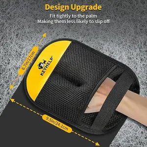 KEI'THELP Magic Pet Hair Removal Glove Reusable Electrostatic Grooming Tool for Dogs Cats Works on Clothes Couch Car 6.7in/17.0cm Design Upgrade